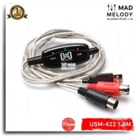 Hosa TRACKLINK MIDI to USB Interface Cable USM-422 (1.8m) (MIDI - USB Type A) (Dây cáp chuyển đổi MIDI USB, Brand New)