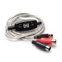 Hosa USM-422 TRACKLINK USB Interface – MIDI I/O to USB Type A – 6 foot (1,8m)