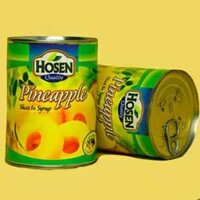 Hosen Dứa tươi cắt lát ngâm syrup Thái Lan thùng 12 hộp 565g