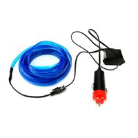 Hossen 1M Flexible Neon Light Car EL Wire Rope Tube LED Strip Waterproof Party Decor Lamp With 12V Controller