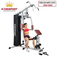 [HOT 2022] [Trả góp 0%] GIÀN TẠ ĐA NĂNG KINGSPORT BK-1998 NEW 2021 ( có sẵn 65kg tạ ) ròng rọc chạy êm dây cáp bền giàn tạ tập gym tại nhà