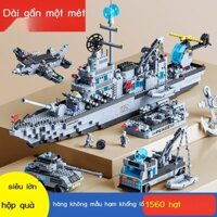 [HOT 2023]Tương thích với Lego khối xây dựng đồ chơi xếp hình lắp ghép cậu bé tàu sân bay lớn tàu sân bay mô hình tàu ch