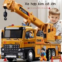 [HOT 2024] Cực lớn cho trẻ em Đồ chơi cần cẩu hợp kim máy xúc kỹ thuật xe cậu bé đồ chơi máy xúc xe
