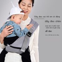 [HOT 2024] Địu em bé, địu 1 vai ôm phía trước, đơn giản, nhẹ và đa năng, địu eo cho bé để bế bé khi