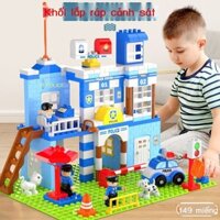 [HOT 2024] Đồ chơi trẻ em khối xây dựng hạt lớn tương thích với câu đố Lego cảnh sát cảnh sát kỹ th