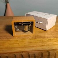 [HOT 2024] Hộp nhạc bằng gỗ trong suốt hộp nhạc quay tay