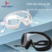 [HOT 2024] Kính bơi Wecen chống sương mù độ nét cao chống nước chuyên nghiệp Kính bơi khung lớn dàn