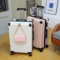 [HOT 2024] Vali xe đẩy học sinh nữ bánh xe đa năng bền bỉ, sức chứa lớn, khóa kéo 2 lớp, vali ngồi,