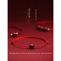 [HOT 2024] Vòng tay dây đỏ bện Cinnabar chuyển hạt cát vàng tím cho nam nữ năm sinh, vòng chân hand