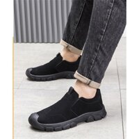 [HOT 2025] Giày lười nam slip on nam da lộn BOOT CHELSEA NAM NỀN ĐẾ CAM êm chân SM070