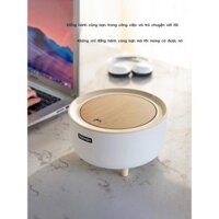 HOT- [ Ảnh thật ]2021 mới để bàn thùng rác hộ gia đình nhỏ phòng khách thùng rác có nắp mini sáng t