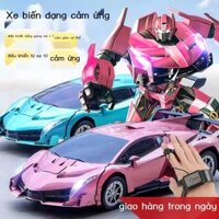 HOT- [ Ảnh thật ] Cảm biến cử chỉ kích hoạt bằng giọng nói biến dạng xe đồ chơi điều khiển từ xa xe