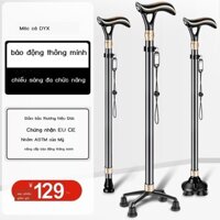 HOT- [ Ảnh thật ]Câu Cá Gấu Báo Động Người Già Nạng Bốn Chân Chống Trơn Trượt Nhẹ Đa Năng Nạng Gậy Người Già Nạng Hợp Ki