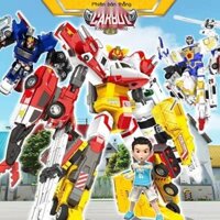 HOT- [ Ảnh thật ] Chính hãng Kabao Car God Toy Rescue Giant Fusion Transform Golden Flying Dragon S