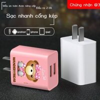 HOT- [ Ảnh thật ] Đầu sạc Android sạc nhanh phổ thông điện thoại di động Apple phù hợp với phích cắ