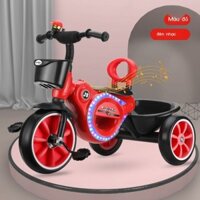HOT- [ Ảnh thật ] Jiashuo Xe ba bánh trẻ em 1-3-2-6 tuổi lớn bé đẩy xe đạp mẫu giáo xe đẩy