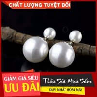 "HOT" {ẢNH THẬT}  Khuyên tai bạc Tlee, bông tai dáng ngọc trai nhân tao -  sang chảnh