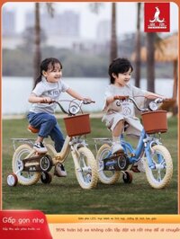 HOT- [ Ảnh thật ] Phượng Hoàng Xe Đạp Trẻ Em Bé Gái 3-5-6-8-10 Tuổi Bé Trai Xe Đạp Gấp Bàn Đạp Trẻ