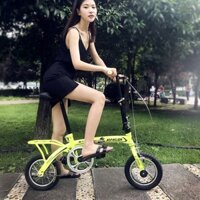 HOT- [ Ảnh thật ] Xe đạp gấp mini 12/16 inch dành cho nam và nữ, bánh nhỏ dành cho người lớn, trẻ e