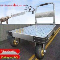 HOT- [ Ảnh thật ] Xe đẩy nhỏ kéo hàng, xe kéo gia đình, xe kéo tay, xe nâng pallet gấp gọn, di chuy