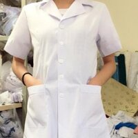 [HOT] Áo Blue trắng Dáng Ngắn Ngang Đùi