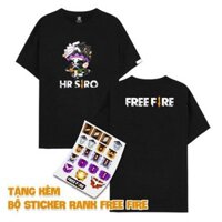 HOT Áo Free Fire HR Siro ( tặng kèm Sticker Rank Free Fire) Gía siu rẻ