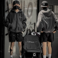🔥Hot🔥 Áo Hoodie Boxy Zip Chữ Thêu Vải Nỉ Ngoại Pandax Polime, Áo Khoác Nỉ Hai Lớp Khoá Kéo Thời Trang Phố 2024 CamStore