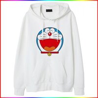 HOT- Áo Hoodie In Hình Doremon - Áo khoác nỉ da cá form suông rộng có mũ unisex | Xưởng áo thun giá sỉ - siêu sốc
