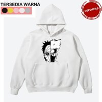 💥HOT💥 Áo Hoodie in hình ANIME NARUTO KAKASHI OBITO màu trắng độc đẹp phong cách cực ngầu