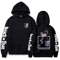💥HOT💥 Áo Hoodie In Hình Attack On Titan Levi Ackerman Thời Trang Đường Phố Cho Nam Và Nữ