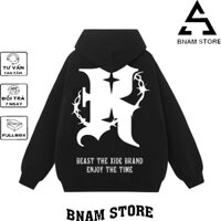 HOT Áo Hoodie nỉ in hình CHỮ R RÀO SÂT  form unisex nam nữ chất nỉ bông dày dặn