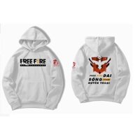 HOT- Áo Hoodie Trắng FREE FIRE Sống Dai Thành Huyền Thoại Vải Nỉ Mềm Mịn Cao Cấp