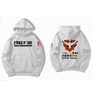 HOT- Áo Hoodie Trắng FREE FIRE Sống Dai Thành Huyền Thoại Vải Nỉ Mềm Mịn Cao Cấp