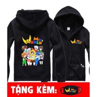 HOT - Áo khoác đen Mini World - Hero Team