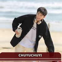 [Hot] Áo khoác Detroit Áo khoác nam nữ mùa xuân mới màu xanh lá cây mơ M-2XL