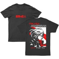 HOT🔥 Áo Phông Anime Streetwear Attack On Titan Character Mikasa Ackerman mẫu mới cực chât