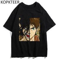 HOT🔥 Áo Phông Eren Yeager Mikasa Attack On Titan mẫu mới cực chât