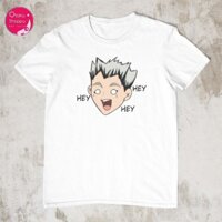 HOT🔥 Áo Phông Hey Hey Hey Bokuto Head Haikyu Anime mẫu mới cực chât