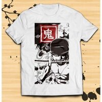 HOT🔥 Áo Phông ONE PIECE ANIME RONOROA ZORO WANO STYLE mẫu mới cực chât