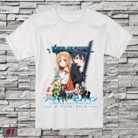 HOT- Áo Thun Anime Sword Art Online - SAO - Kirito & Asuna - hàng độc quyền