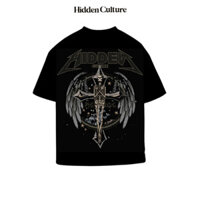 HOT - Áo Thun Boxy Hidden Culture - SKELETON REVENGE T-shirt - Black