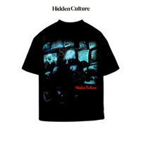 HOT - Áo Thun Boxy Hidden Culture - MYSTERIOUS GIRLS T-SHIRT - Black