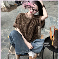 (HOT)- Áo Thun Da Báo ❤ Áo Phông Cotton Dày Dặn Dáng Rộng Nam Nữ Boutique714