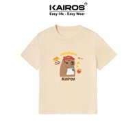 【HOT】 Áo thun local brand cổ tròn cotton 100% nam nữ Unisex in lụa Áo thun cotton nguyên chất