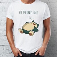 HOT- áo thun Snorlax Nap Pokemon T-shirt cực chất