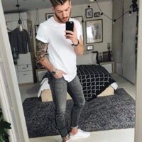 HOT Áo thun trắng cổ tròn cao cấp. giá siu rẻ