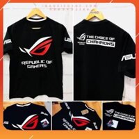🔥HOT🔥 áo thun unisex in game Asus ROG - áo game PUBG - FF - áo team đẹp giá rẻ