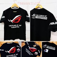 🔥HOT🔥 áo thun unisex in game Asus  ROG - áo game PUBG - FF - áo team đẹp giá rẻ