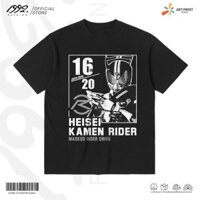 HOT- Áo thun Unisex Kamen Rider Drive - HEISEI RIDER 20th Anniversary Cotton 100% ngắn tay
