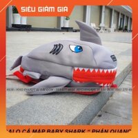 HOT-  Balo Cá Mập PHẢN QUANG Babe Shark cao cấp - Balo cute đi học - cặp túi đi học hình cá mập SWAT phản quang